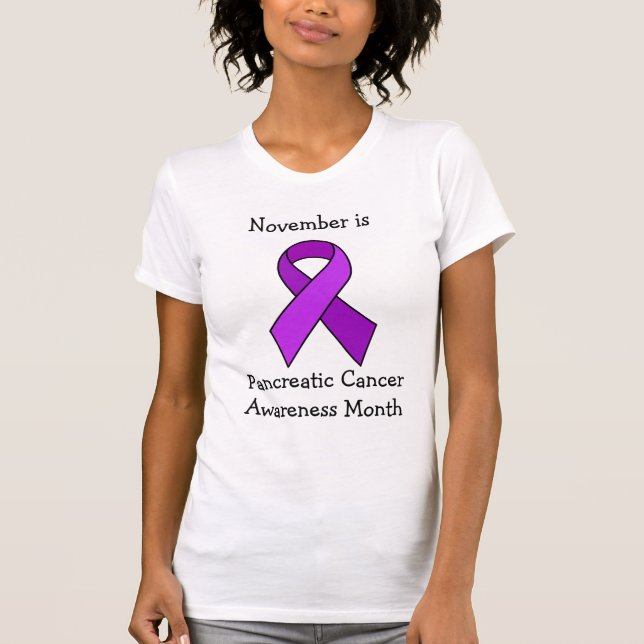 T-shirt Novembre est le Mois de sensibilisation au cancer  (Devant)