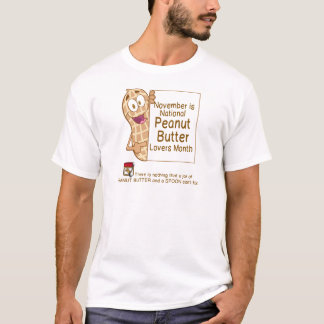 T-SHIRT NOVEMBRE EST MOIS D'AMANTS DE BEURRE D'ARACHIDE