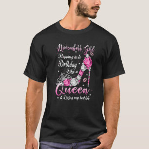 T-shirt Novembre Fille entrant dans mon anniversaire Comme