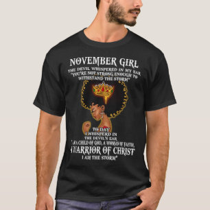 T-shirt Novembre Fille Le Diable Whischoqué Dans Mon Oreil
