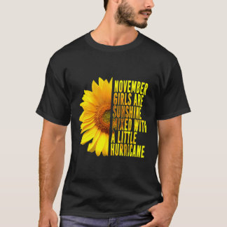 T-shirt Novembre Girls Sunshine Mixed Hurricane Sunflower