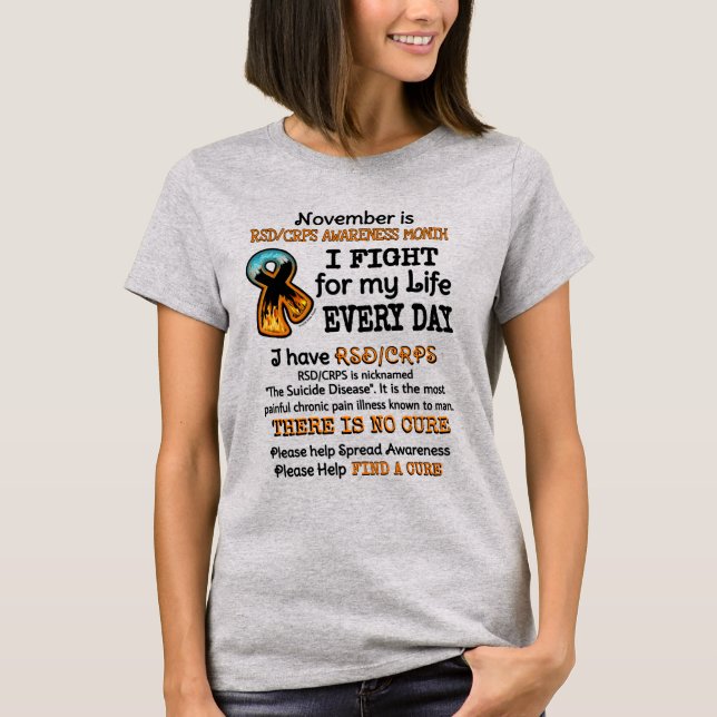 T-shirt Novembre...Je lutte (Devant)