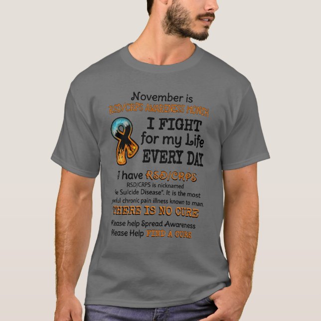 T-shirt Novembre...Je lutte (Devant)