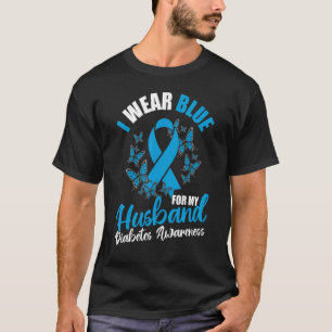 T-shirt Novembre Sensibilisation au Diabète Je Porte du Bl