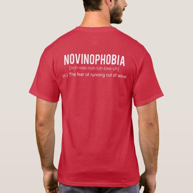 T-shirt Novinophobia - la colline de Morgan de vigne (Dos)