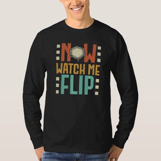 T-shirt Now Watch Me Flip Trampoliner Trampolining Trampol (Devant)