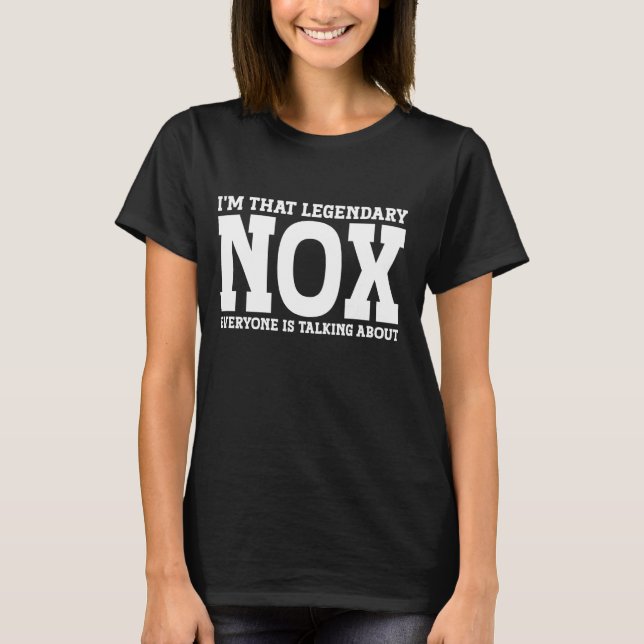 T-shirt Nox Nom personnel Prénom Funny Nox (Devant)