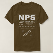 T-shirt NPS de la station navale NAS de Ford Islan