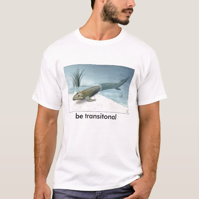 T-shirt NSF-illustration-de-tiktaalik, soyez transitonal (Devant)