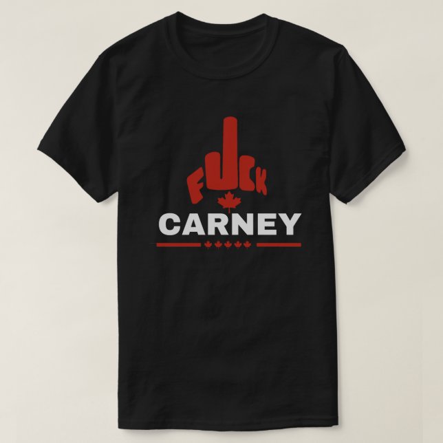 T-shirt nti-Mark Carney Canada - Manifestation politique D (Design devant)