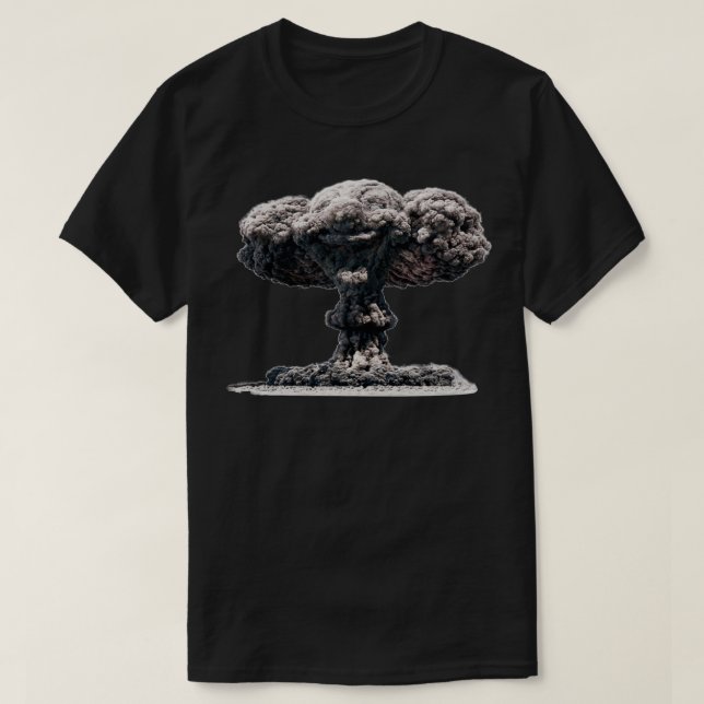 T-shirt Nuage de champignon nucléaire à tête clown (Design devant)