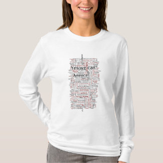 T-shirt Nuage de mot de la parole d'Obama