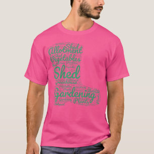 T-shirt Nuage de mots de jardinage Jardinier Jardinage