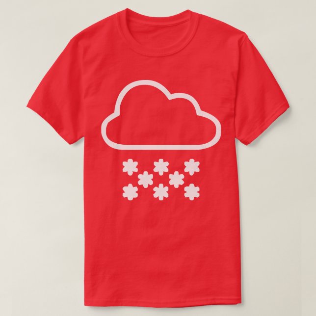 T-shirt Nuage de neige (Design devant)