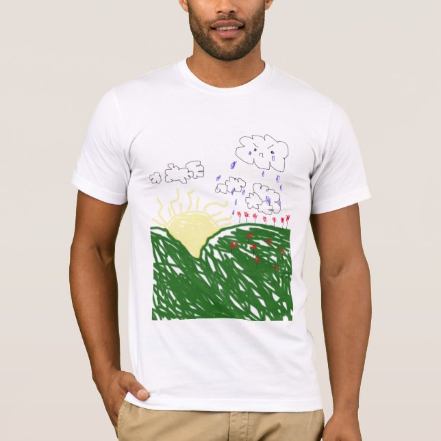 T-shirt nuage de pluie (Devant)