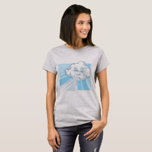 T-shirt Nuage de soufflement de vent
