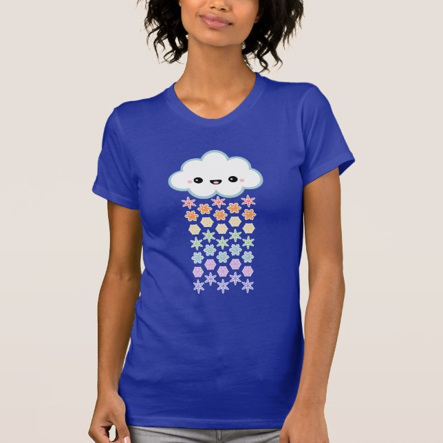 T-shirt Nuage mignon de neige (Devant)