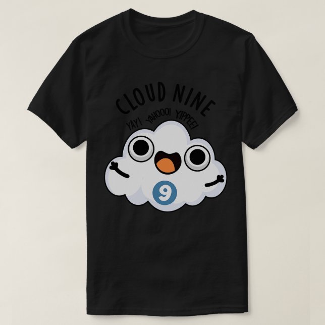T-shirt Nuage Neuf Funky Météo Pun 1 (Design devant)