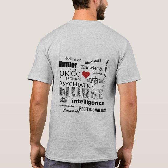 T-shirt Nuage psychiatrique de Fierté-Mot (Dos)