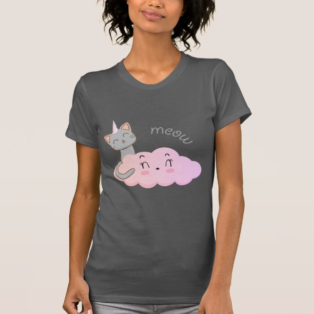 t-shirt nuage unicat (Devant)