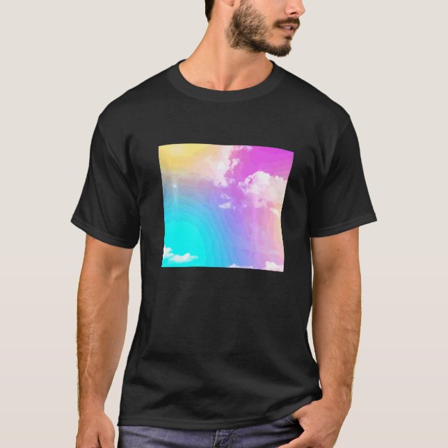 T-shirt Nuages arc-en-ciel (Devant)