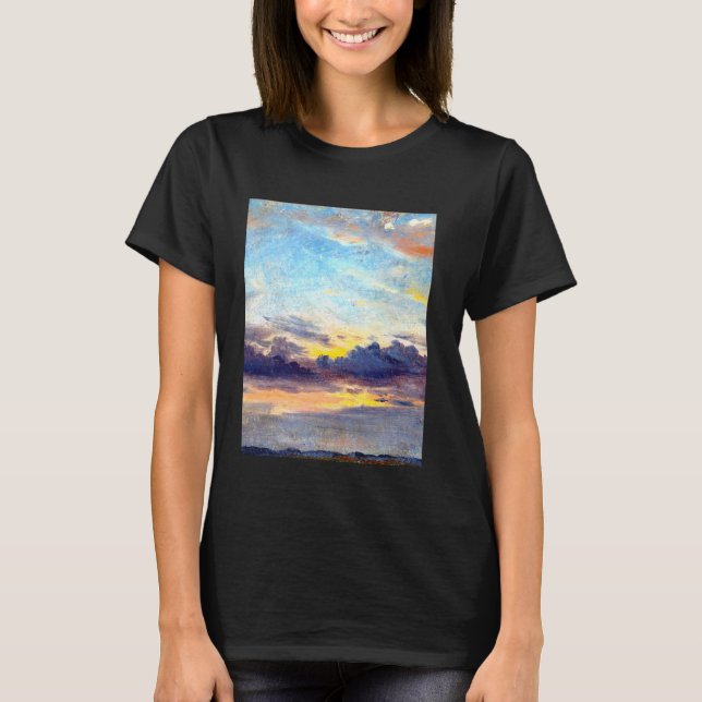 T-shirt Nuages au coucher du soleil John Constable Romanti (Devant)