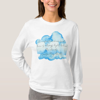 T-shirt "Nuages" avec Louisa May Alcott cite Femmes