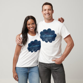 T-shirt Nuages bleus colorés