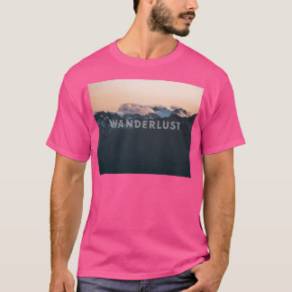 T-shirt Nuages de dérive recouvrant le massif de la crête 