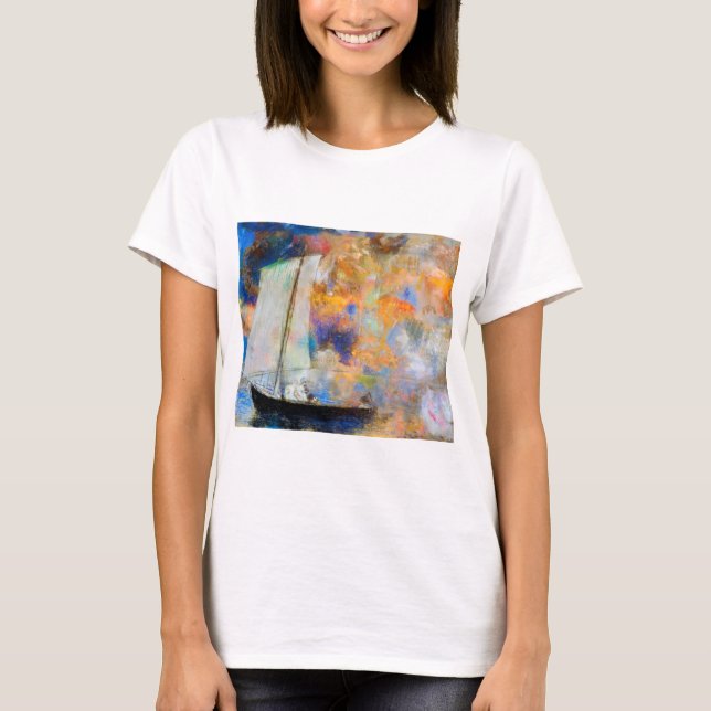 T-shirt Nuages de fleurs, Redon (Devant)