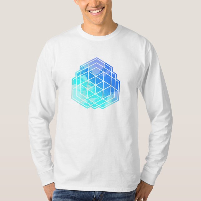 T-shirt Nuages de géométrie (Devant)