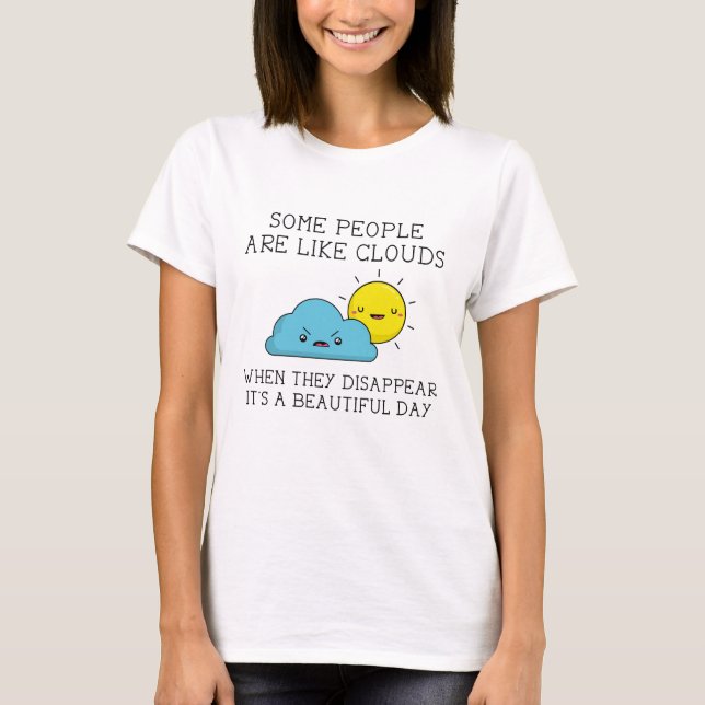 T-shirt Nuages de personnes (Devant)