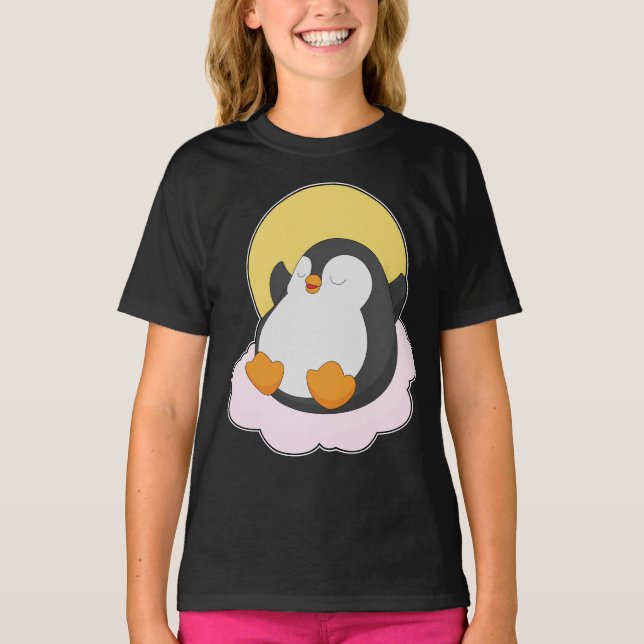 T-shirt Nuages de pingouins (Devant)