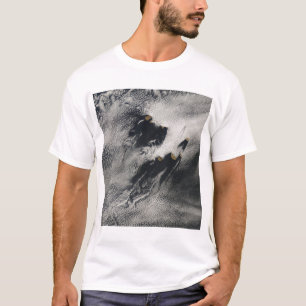 T-shirt nuages de vague et vortexes Bateau-vague-formés d