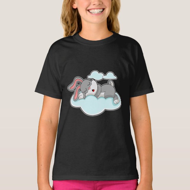 T-shirt Nuages dormant de lapin (Devant)