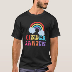 T-shirt Nuages Et Arc-En-Ciel De Jardin D'Enfants