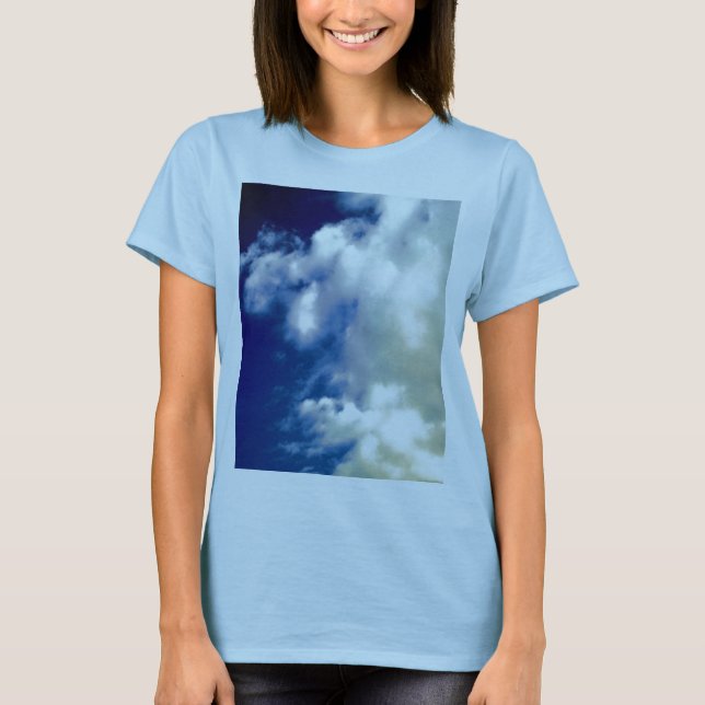 T-shirt Nuages et ciel blancs (Devant)