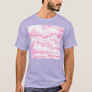 T-shirt Nuages Festifs Rose
