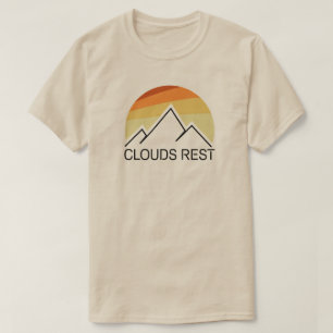 T-shirt Nuages Rest Mountain Yosemite Retro