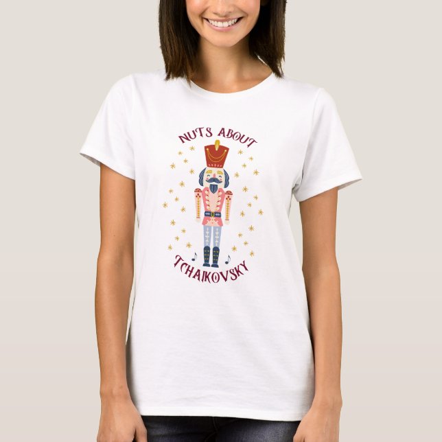 T-shirt Nuages sur Tchaikovsky Nutcracker Musique Lumière (Devant)