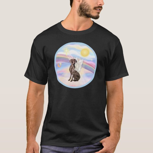 T-shirt Nuages - Weimaraner Ange (Devant)