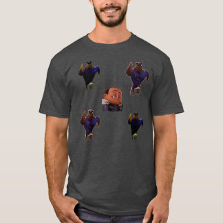 T-shirt Nuageux Avec Une Chance De Boules De Viande Sticke