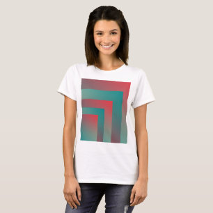 T-shirt nuances turquoises coralliennes