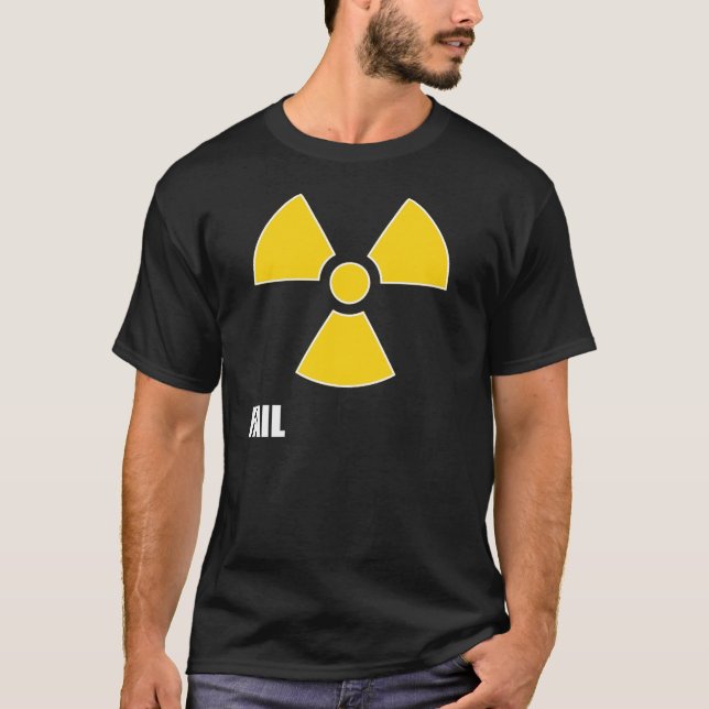 T-shirt nucléaire d'obscurité d'ÉCHOUER de symbole (Devant)