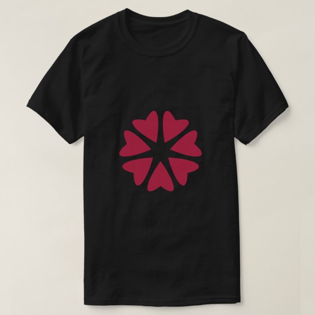 T-shirt Nucléaire - magenta rouge - image. (Design devant)