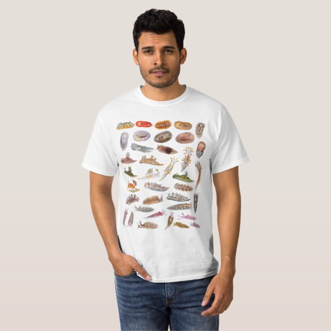 T-shirt Nudibranchs de la Grande-Bretagne (Devant entier)