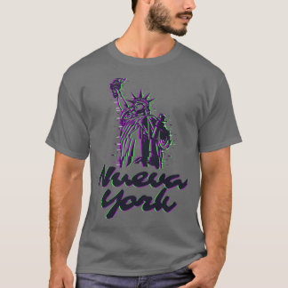 T-shirt nueva york glitch