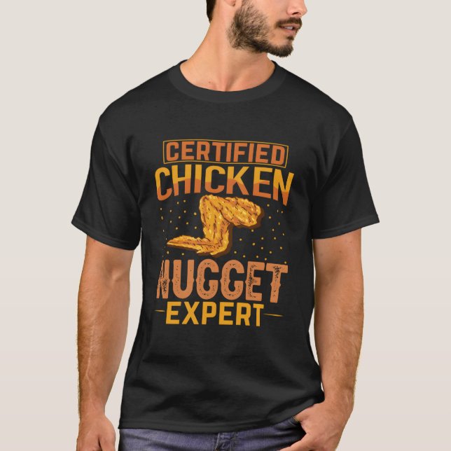 T-shirt Nugget Certified Chicken Nugget Expert Nug Love Fo (Devant)