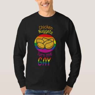 T-shirt Nugget de poulet me rendre gay poulet frit fast-fo