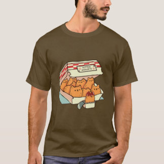 T-shirt Nuggets de chaton de fast-food par Tobe Fonseca